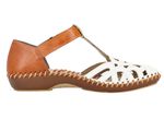 Rieker sandal med kardborrekn&auml;ppning CREME-COGNAC